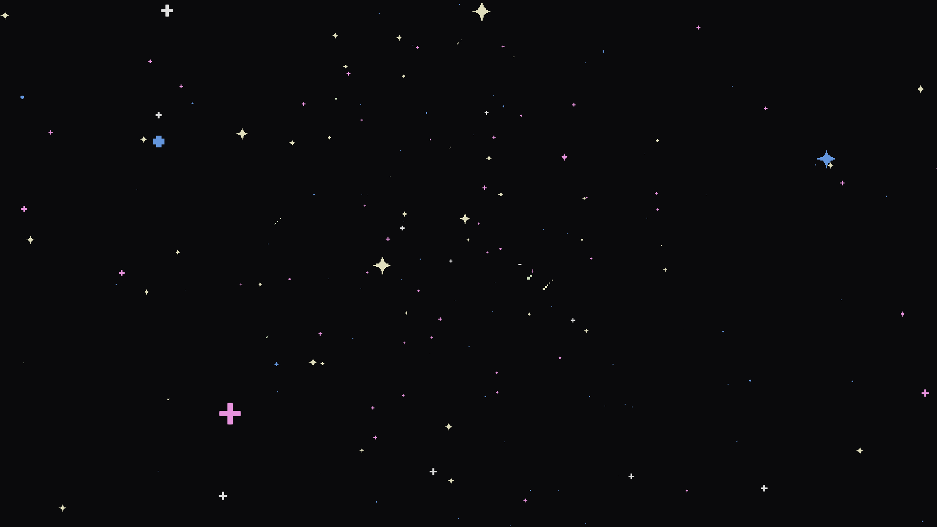 Pixelated Night Sky